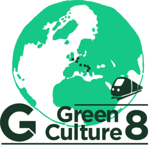 Green Culture 8 globe and train green